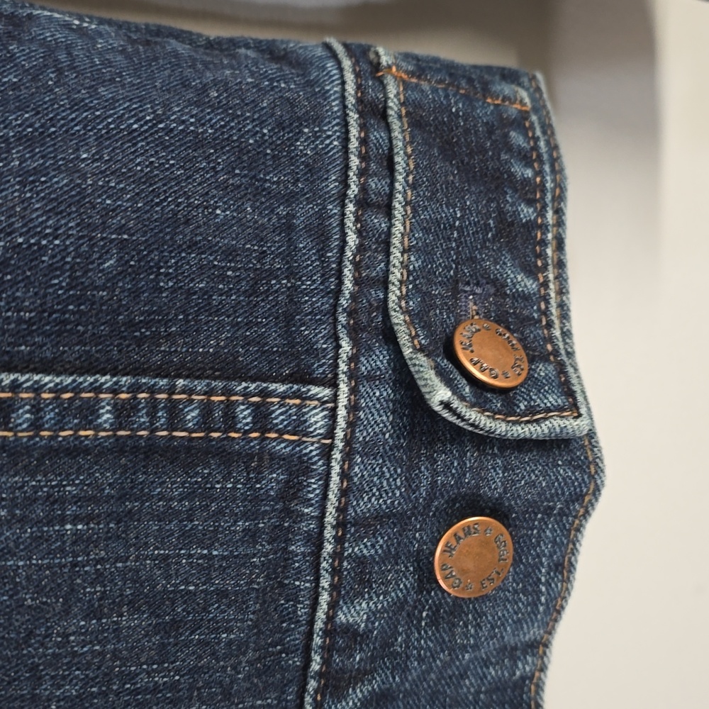 GAP Blue Denim Crop Jacket Women's Size Xs X-small Cropped - Picture 8 of 11